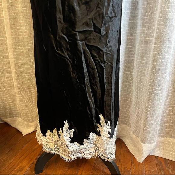 3.1 Phillip Lim Black Midi Dress with White Lace Detail - Picture 8 of 12